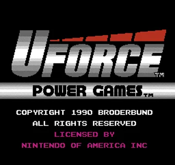 U-Force Power Games (USA) (Proto 1) screen shot title